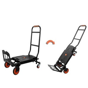 Carro plegable de mano multiusos de alta calidad, carro plegable de plataforma plegable <span class=keywords><strong>Dolly</strong></span> duradero, camión de mano