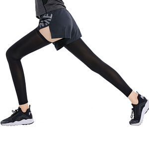 Cycling Leg Socks Nylon Ice Silk Anti Uv Breathable Quick Dry Unisex Outdoor Sports Sun Protection Leg Sleeves - Product Image 4