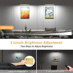 Battery Operated Picture <b>Light</b>,5400mAh Cordless <b>Wall</b> Lamp <b>with</b> Remote Control,Timer for Painting Artwork Gallery Living Room - Product Image 5