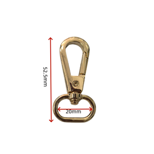 Kait jepret putar gesper logam untuk kulit, aksesori perangkat keras kerah anjing, kait klip untuk tali tas dompet - Product Image 3