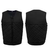 Gilet de sauvetage en néoprène pour adulte, fermeture éclair intégrale, veste légère anti-choc pour le wakeboard, le jet ski et le surf