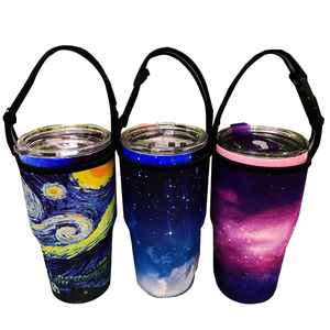 Soporte para botella de agua de neopreno con aislamiento personalizado, bolsa de transporte de viaje deportiva portátil con patrón para uso diario o eventos deportivos - Product Image 5