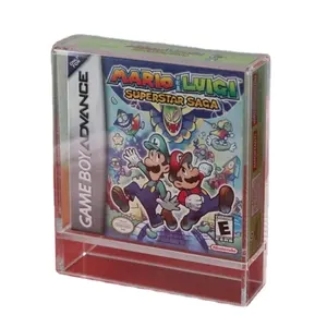 Clear Dustproof NES Protector Display Case Acrylic Gameboy Booster Box Cards Pack Holder Rack Stand