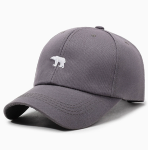 Casquette de baseball brodée Ours polaire, en coton décontracté, style Dad Hat, souple et non structurée, pour hommes et femmes - Product Image 2