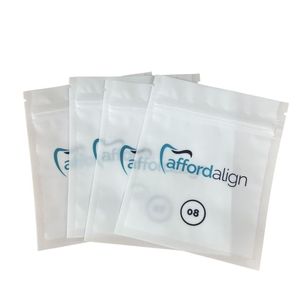 Bolsa de plástico sellada de 3 lados para embalaje Dental, paquete de bolsas de embalaje con diseño personalizado y alineación clara de dientes Mylar, cantidad mínima de 200 Uds. - Product Image 2