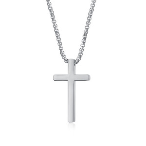Collar con Colgante <span class=keywords><strong>de</strong></span> <span class=keywords><strong>Cruz</strong></span> Negra <span class=keywords><strong>de</strong></span> Acero Inoxidable para <span class=keywords><strong>Hombre</strong></span>, Estilo Retro, Minimalista, Punk, Cadena con <span class=keywords><strong>Cruz</strong></span>, Joyería Religiosa para <span class=keywords><strong>Hombre</strong></span> - Product Image 2