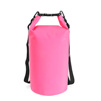 Venta al por mayor de lona de PVC 5L /10L bolsa seca al aire libre bolsa seca impermeable con correas de hombro