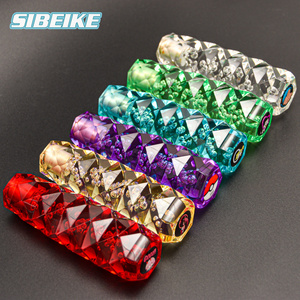 Pomello del cambio in cristallo stile diamante 3D 15cm accessori per auto JDM pomello del cambio del cambio a bolle trasparente adesivo casuale - Product Image 1