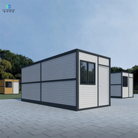 Casa Contenedor Plegable en Oferta, Suministro Directo de Fábrica, Vivienda Prefabricada Portátil y Plegable para Alojamiento en Obras de Construcción