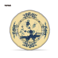 Vente en gros de service de vaisselle en os fin assiette en céramique service de table de mariage de bonne qualité
