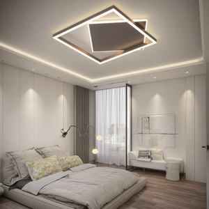 Hậu hiện đại trong nhà chất lượng cao Trần đèn đen sắt Acrylic vuông siêu mỏng trần ánh sáng ý Thiết kế Độc Đáo Đèn - Product Image 6