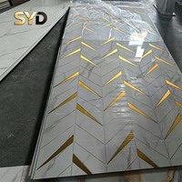 Panneau mural en PVC, feuille de marbre UV, imperméable, ignifuge, texture mate et brillante, pour murs intérieurs, feuilles de marbre PVC UV pour la maison