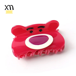 Fermagli per capelli a forma di personaggio <span class=keywords><strong>anime</strong></span>, fermagli giapponesi carini a forma di animale per ragazze, con logo, fermaglio per capelli a cartone animato Kawaii, fermaglio in acetato di marca - Product Image 3