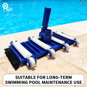 Tête de nettoyage flexible en plastique de haute qualité Water Crown avec brosse latérale, brosse large pour piscine, accessoires pour piscine - Product Image 4