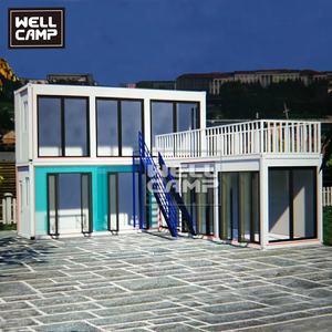 WELLCAMP Contenedor <span class=keywords><strong>de</strong></span> Acero <span class=keywords><strong>de</strong></span> Lujo Desmontable y Transpirable, Tienda Prefabricada, Centro Comercial, Casa Contenedor Plegable, Oficina Moderna <span class=keywords><strong>de</strong></span> Alta Calidad - Product Image 5