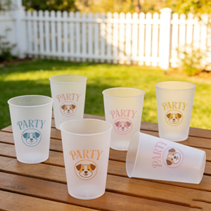 Vasos <span class=keywords><strong>de</strong></span> Plástico <span class=keywords><strong>de</strong></span> 10oz y 14oz con Monograma, Cambian <span class=keywords><strong>de</strong></span> Color, Personalizables con Logotipo, para Estadios, Fiestas, Bodas, Recuerdos para Novias - Product Image 1