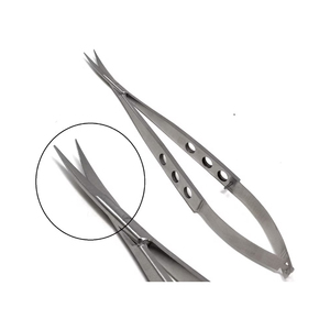 Ciseaux à ressort micro-precision réutilisables de haute qualité avec lames de précision fine pour la recherche scientifique en laboratoire et l'approvisionnement en équipement - Product Image 1