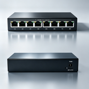 Switch Ethernet non géré RJ45 8 ports 1000 Mbps Full Gigabit, prise en charge des caméras IP, switch QoS industriel 1000M - Product Image 1