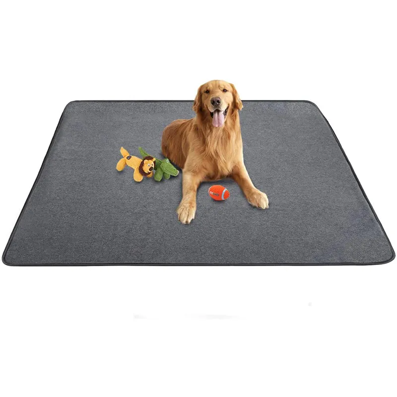 Customized XL 72"x72"/65"x48" Non-Slip Cooling Waterproof Dog Pad Reusable Washable Pee Pad For Dogs