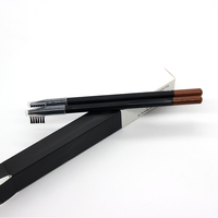 Crayons à sourcils marque privée avec logo personnalisé cire végan imperméable à l'eau marron foncé micro tatouage de sourcils crémeux longue durée