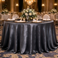 Nappe élégante en jacquard, tissu imperméable, housse de table ronde, vente en gros pour mariage, fête, restaurant, usage domestique