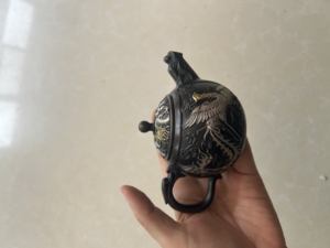 Escultura de Cobre Hecha a Mano Exquisitamente Elaborada con Patrones de Dragón Religiosos de Feng Shui Intrincadamente Grabados para Oración - Product Image 5