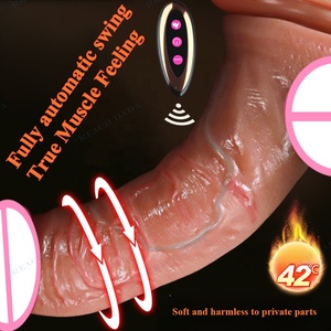 Produit phare REACH DADA : Dildos en silicone pour adultes, masseurs vaginaux télescopiques chauffants, masturbateurs féminins, étanches IPX6 - Product Image 6