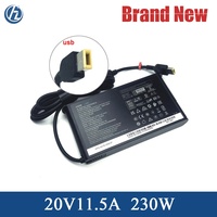 Pengisi Daya AC 230W untuk Lenovo Legion 5 82JW00BFUS 82JW000XUS Tipe 82JW Adaptor Laptop Catu Daya 20V 11.5A
