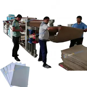 Kağıt fabrikası makineleri atık kağıt geri dönüştürülmüş gri karton yapma makinesi tedarikçisi