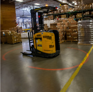 포크 리프트 아크 안전 라이트 LED 포크 리프트 안전 경고등 아크 빔 패턴 - Product Image 2