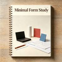 Revista de Estilo de Vida con Diseño Minimalista Bauhaus, Formas de Colores Primarios, Papel Recubierto de Tapa Dura, Impresión Offset