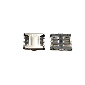 wholesale Factory direct price plastic smart card connector terminal slot Nano sim holder 6 pin sim card socket for GPS