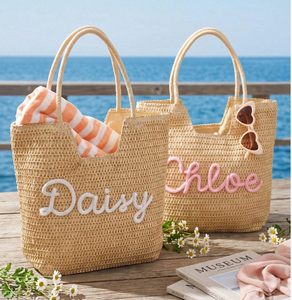 Personalized Straw Beach <strong>Bag</strong> Bachelorette <strong>Party</strong> Favors <strong>Girls</strong> Trip <strong>Bag</strong> Handwoven Summer Purse Bridesmaid Gifts Travel Beach <strong>Bag</strong> - Product Image 1