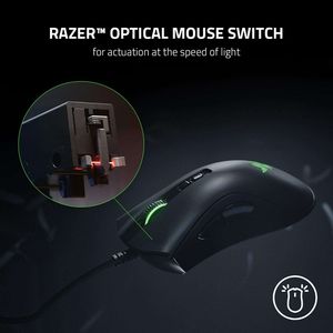 <span class=keywords><strong>Razer</strong></span> <span class=keywords><strong>DeathAdder</strong></span> <span class=keywords><strong>V2</strong></span>, Sensor Óptico, Interruptor Más Rápido, 20K DPI, Ratón Ergonómico para Juegos, para Mano Derecha, <span class=keywords><strong>Mini</strong></span> Ratón para Juegos de Escritorio - Product Image 3