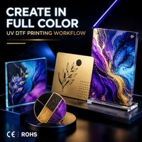 Meilleure imprimante UV DTF à poudre d'or pour souvenirs de luxe avec certification CE, livraison DDP mondiale, machine tout-en-un A3