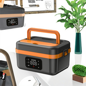 Lonchera Eléctrica Portátil Inalámbrica para Exteriores, Batería USB de 8000 mAh, Calentamiento Rápido de 60 W, 6 Niveles de Temperatura, Capacidad de 1 L, Acero Inoxidable - Product Image 3