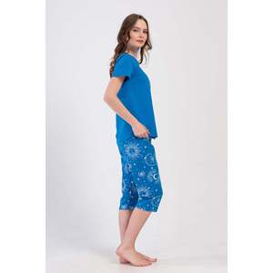 Combinaison de nuit ovale à manches courtes et col rond pour femmes - Product Image 2