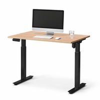Bureau assis-debout électrique ergonomique à moteur unique, réglable en hauteur sur 2 niveaux, poste de travail de bureau
