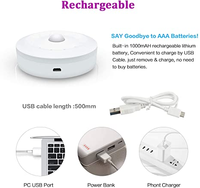 Projecteur de lumière, Rechargeable par usb 1000mAH, Induction intelligente LED, rondelles lumineuses