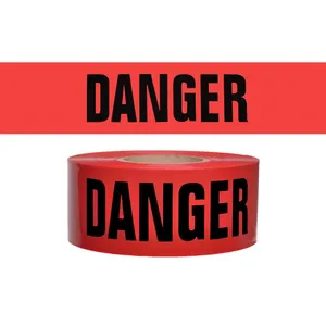 Cinta de advertencia de seguridad Wesure PE de 100 m y 75 mm, tamaño personalizable, cinta de barricada sin adhesivo para advertencia de seguridad - Product Image 3