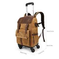 Sac à dos à roulettes 2 en 1 pour appareil photo, valise trolley avec support pour trépied, sac étanche pour appareil photo reflex numérique, compatible avec un ordinateur portable de 16 pouces