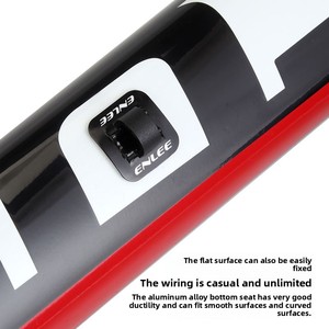 ENLEE T013 Aluminum Alloy Anodized Double-Sided Tape C-Type Buckle Bicycle <b>Frame</b> Cable Pass-Through Holder 20x20mm - Product Image 5