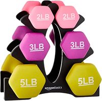 Ensemble d'haltères hexagonales fixes pour la musculation et le fitness, pour femmes, 1-20 LBS, haltères de sport en néoprène lisse