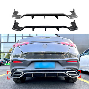 ดิฟฟิวเซอร์หลัง Amp-Z สำหรับ Mercedes-Benz GLC Coupe C254 2023+ AMG ลายคาร์บอนไฟเบอร์ ผิวด้าน สไตล์แต่ง - Product Image 1