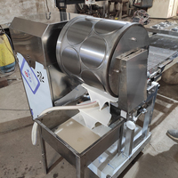 Machine automatique à crêpes fines et galettes à grande capacité, à moteur, pour la production de wraps et de pains plats, avec tambour rotatif