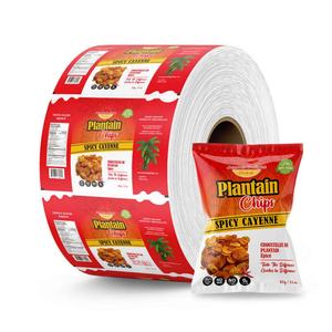 Impresión de Logotipo Personalizado, Bolsas de Plástico para Alimentos Inflados, Papas Fritas, Rollo de Película de Poliéster, Bolsa de Aluminio con Sellado Trasero de Plástico, OEM - Product Image 1