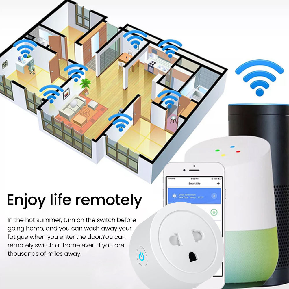 HONPNK ODM Vietnam Smart Plug 100-240V 16A FCC/ROSH/CE Certified IOS Homekit Tasmota WiFi Zigbee Smart Socket