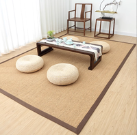 Vente en gros de rouleaux de tapis en sisal naturel de haute qualité pour la chambre à coucher et le salon Alfombra Tapis Tapis de luxe pour hôtel et maison