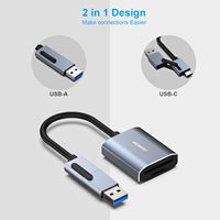 Lector de Tarjetas de Memoria BENFEI, USB Tipo-C/Tipo-A a Lector de Tarjetas SD TF, Compatible con iPhone 15 Pro/Max, Mac Book Pro/Air 2023