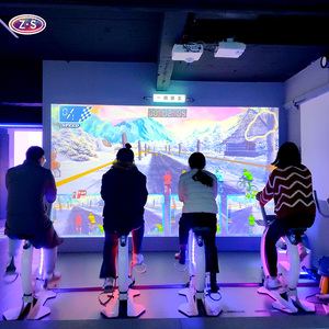 몰입형 사이클링 경험 멀티플레이어 레이스 게임 인터랙티브 실내 자전거 프로젝션 시스템 AR 스피닝 공원 또는 체육관용 - Product Image 3